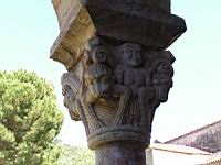 Abbaye Saint-Michel-de-Cuxa, Cloitre, Chapiteau orientalisant de Ghilgamesh (12e) (4)